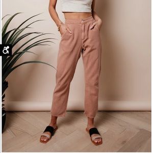 Pastel coral straight leg sinead pants bohme Never worn but tags are off